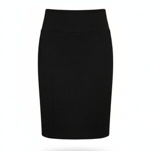 NWOT | Black Ribbed Shapewear Tummy Control Pencil Skirt Built In Underwear | XL